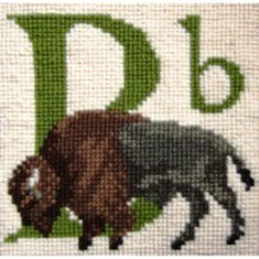 Elizabeth Bradley Animal Alphabet Tapestry Kit -B  Buffalo